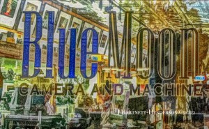 Blue Moon Camera Store Front by Jennifer Hartnett-Henderson