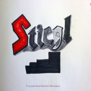 Stiegl Drawing by Jennifer Hartnett-Henderson © 2013