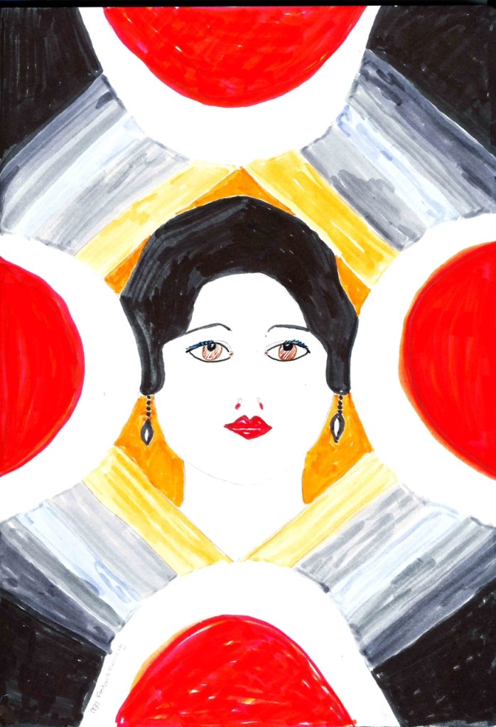 Study of Hello Beautiful by Jennifer Hartnett-Henderson ©2013