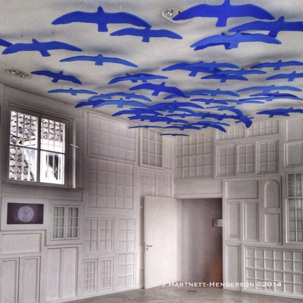 Hotel Droog Courtyard of Blue Birds by Jennifer Hartnett-Henderson ©2014