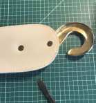 slot headed screws on the back of the belt