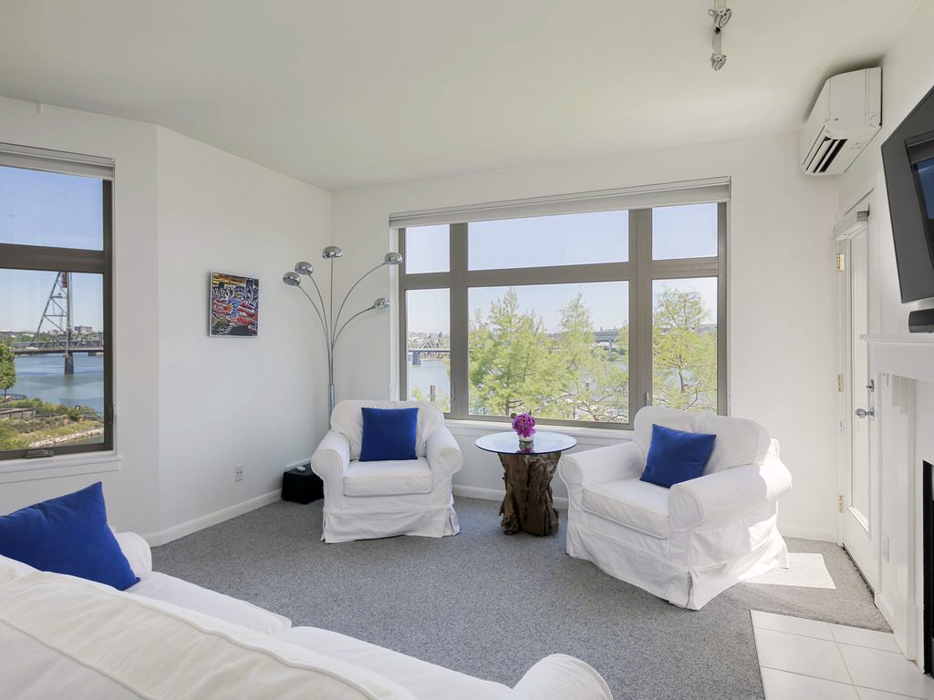 View out the window with Dragon Boat image on left wall to show how the image looks in context